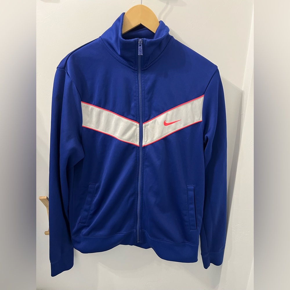 Nike Unisex Zip Up Blue Retro Track Jacket